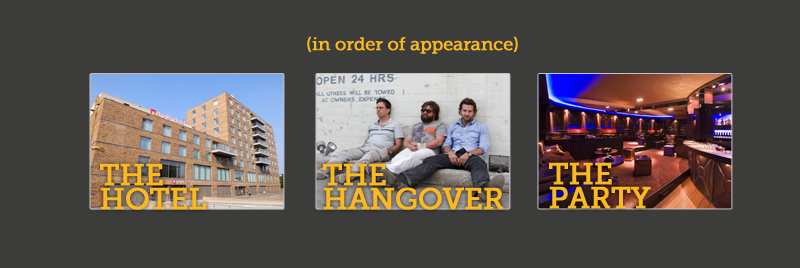 in order of appearance